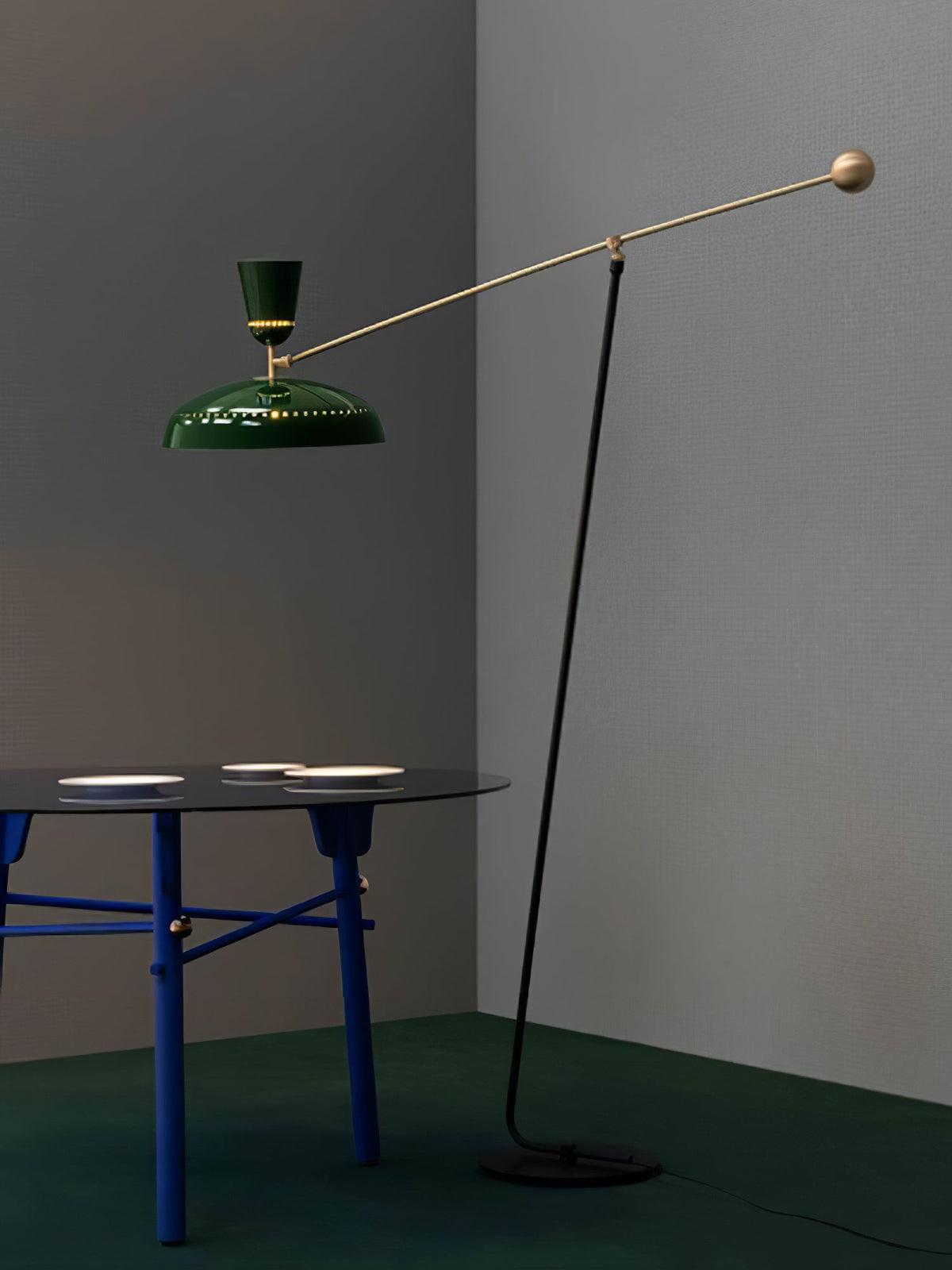 Celeste Minimalismus Messing Stehleuchte