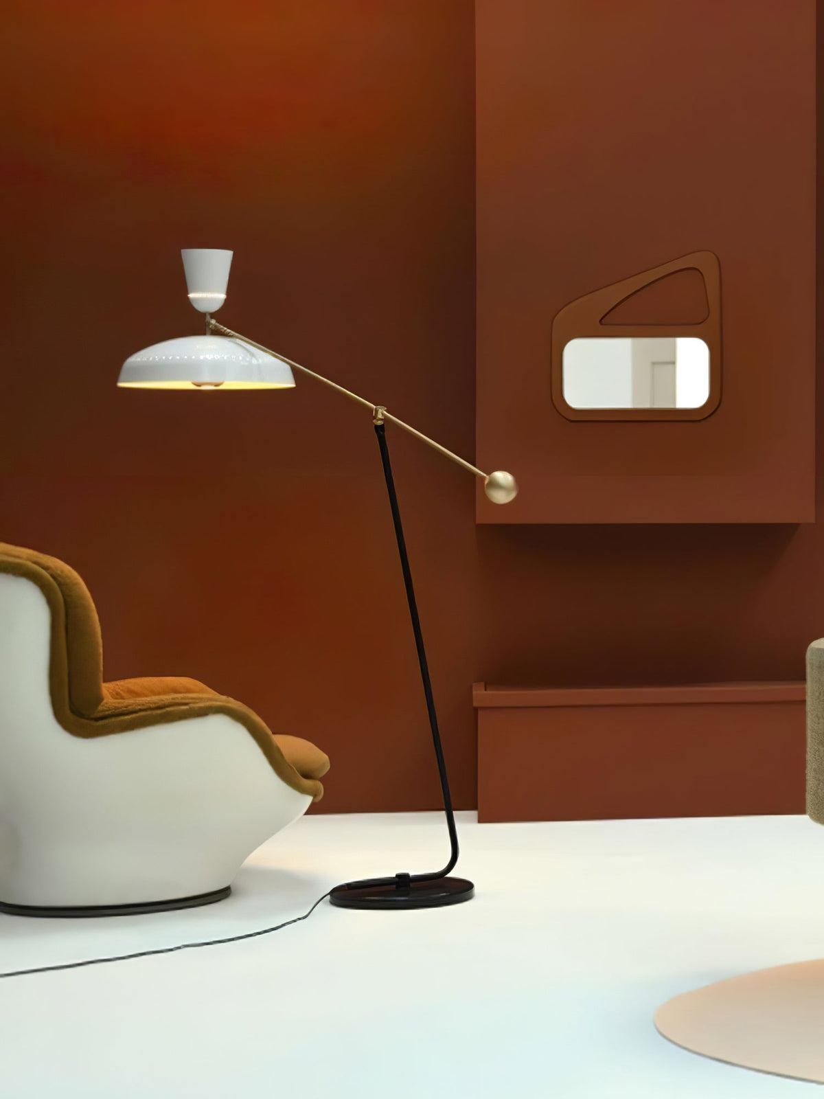 Celeste Minimalismus Messing Stehleuchte