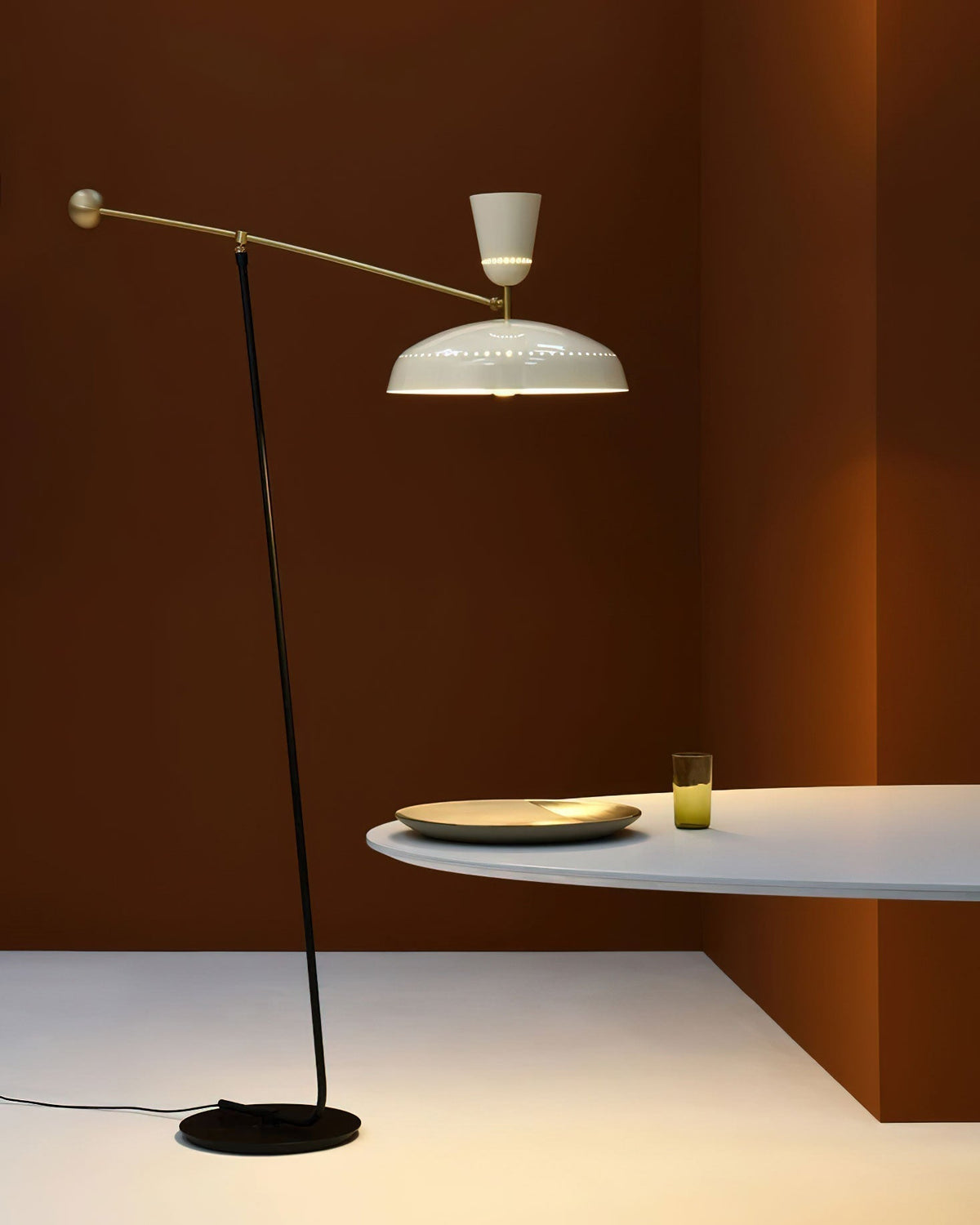 Celeste Minimalismus Messing Stehleuchte