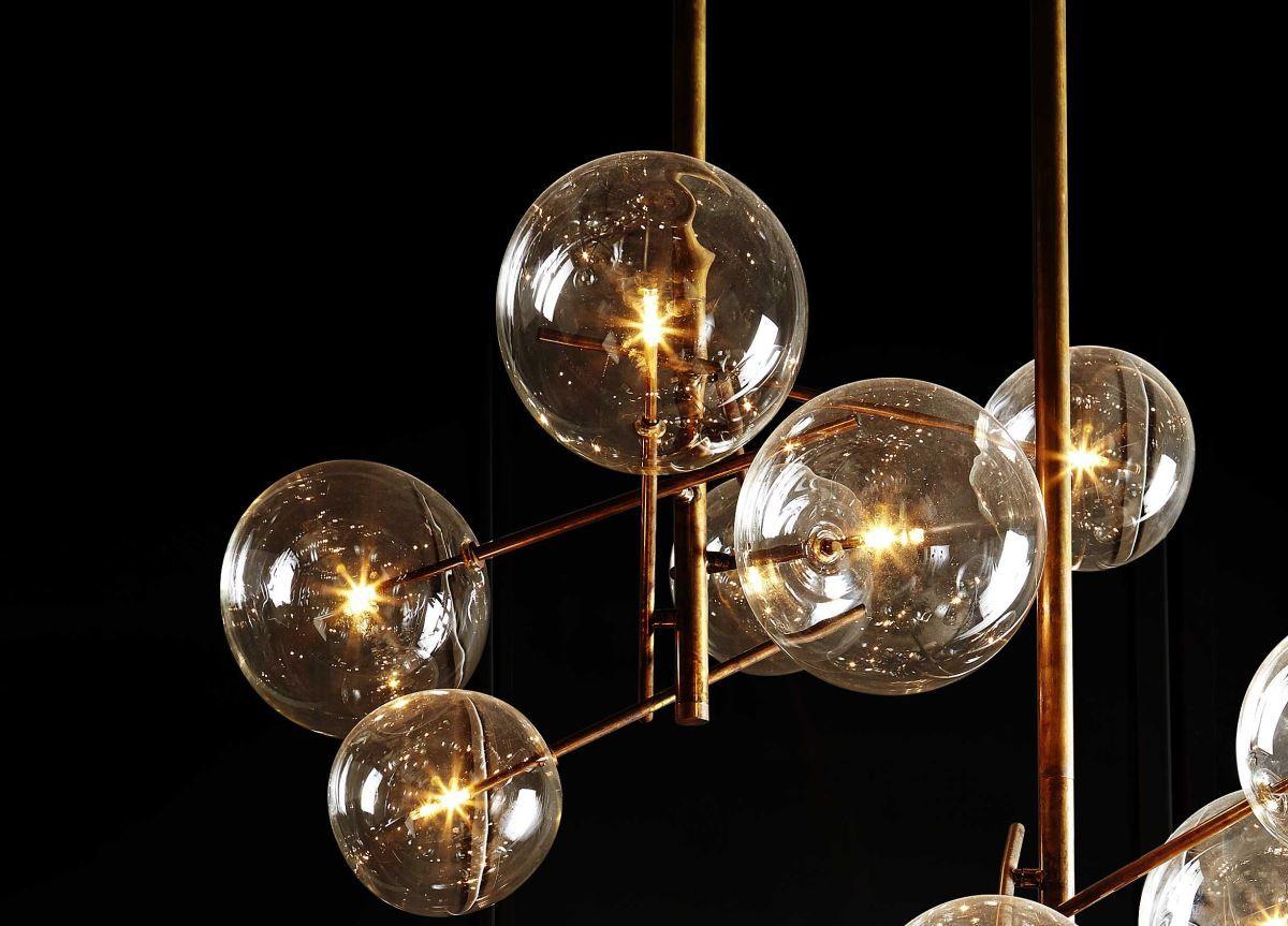 Aveno Kronleuchter LED Kristall transparent
