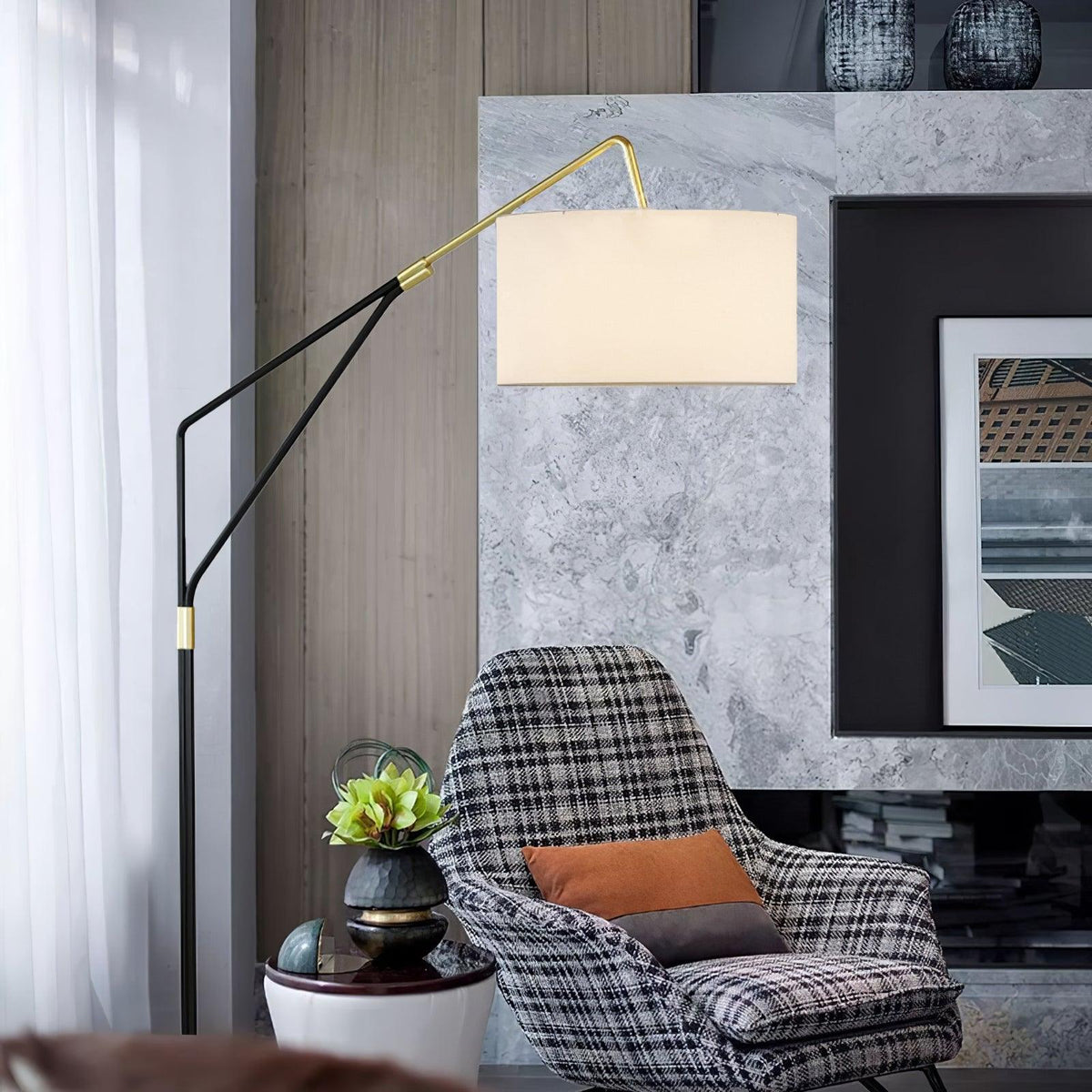 Eveny Minimalistische Marmor-Stehleuchte
