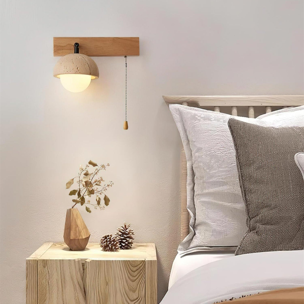 Valenelle Travertine Wandleuchte