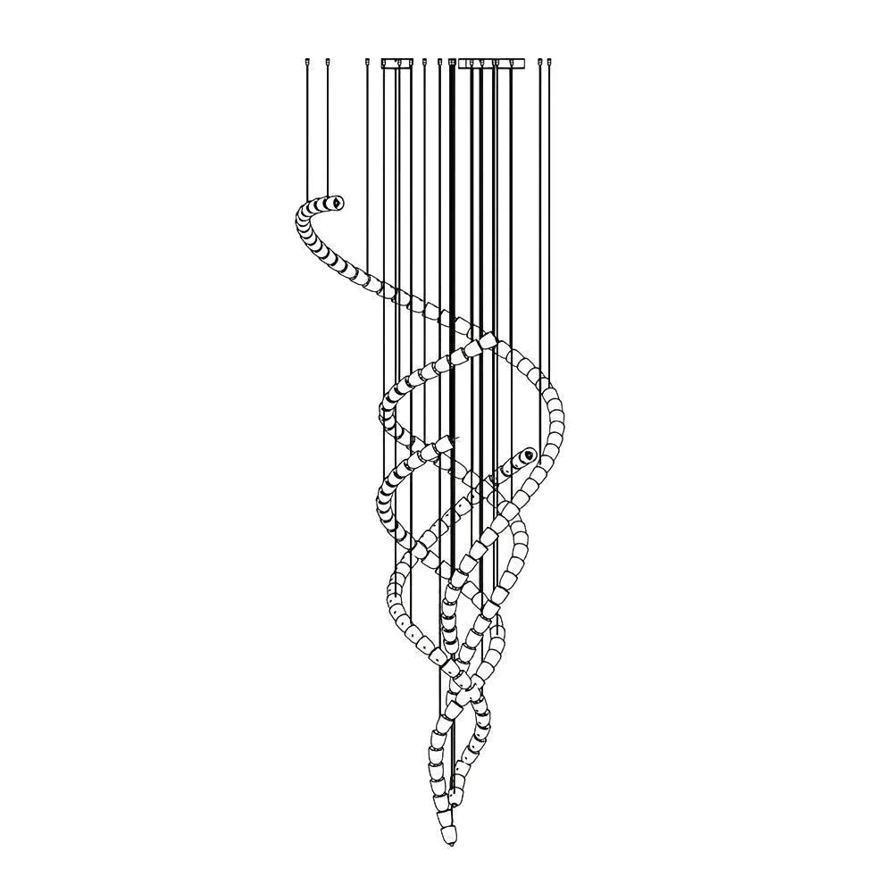 Cavenira Art Deco Kristall Kronleuchter