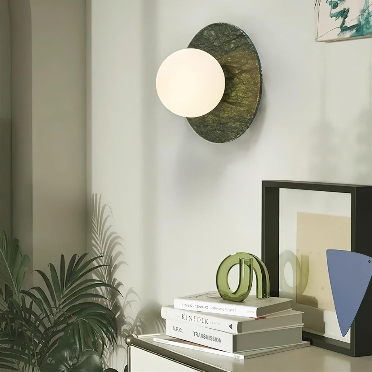Enox Minimalistische Marmor Globus Wandleuchte