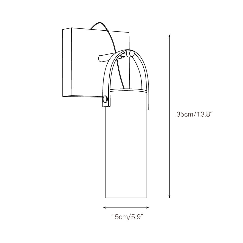 Celaliella Wandleuchte aus Glas