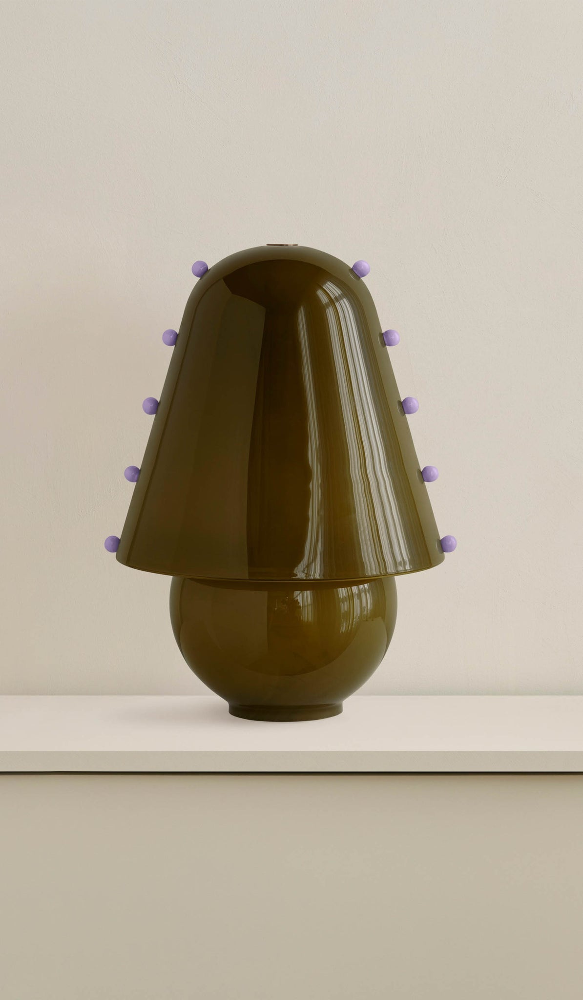 Enzo zeitgenössische Tischleuchte aus Glas
