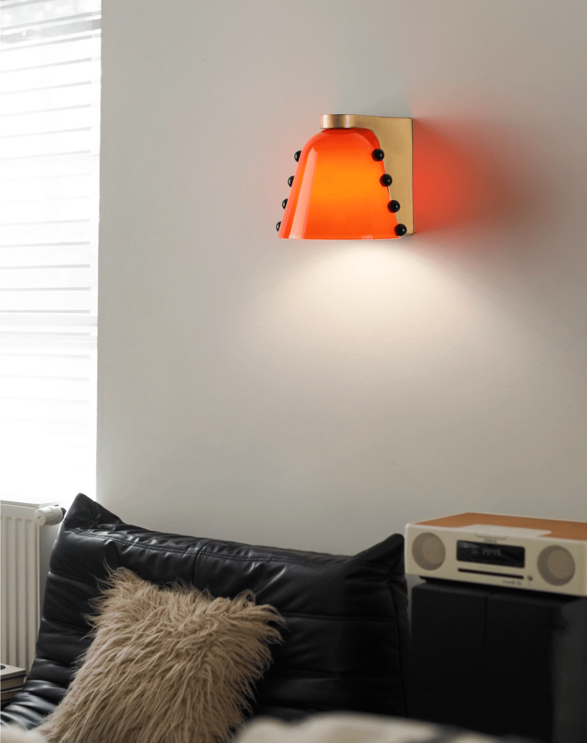 Jude Wandleuchte Art Deco Pendelleuchte aus Glas