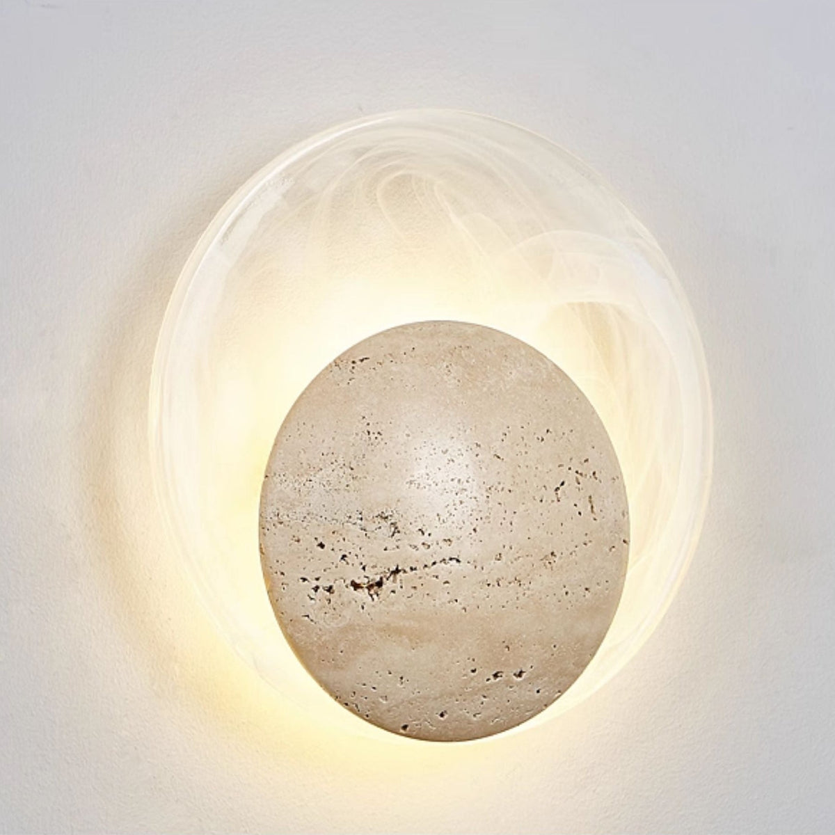 Serinette Orin Travertine Wandleuchte