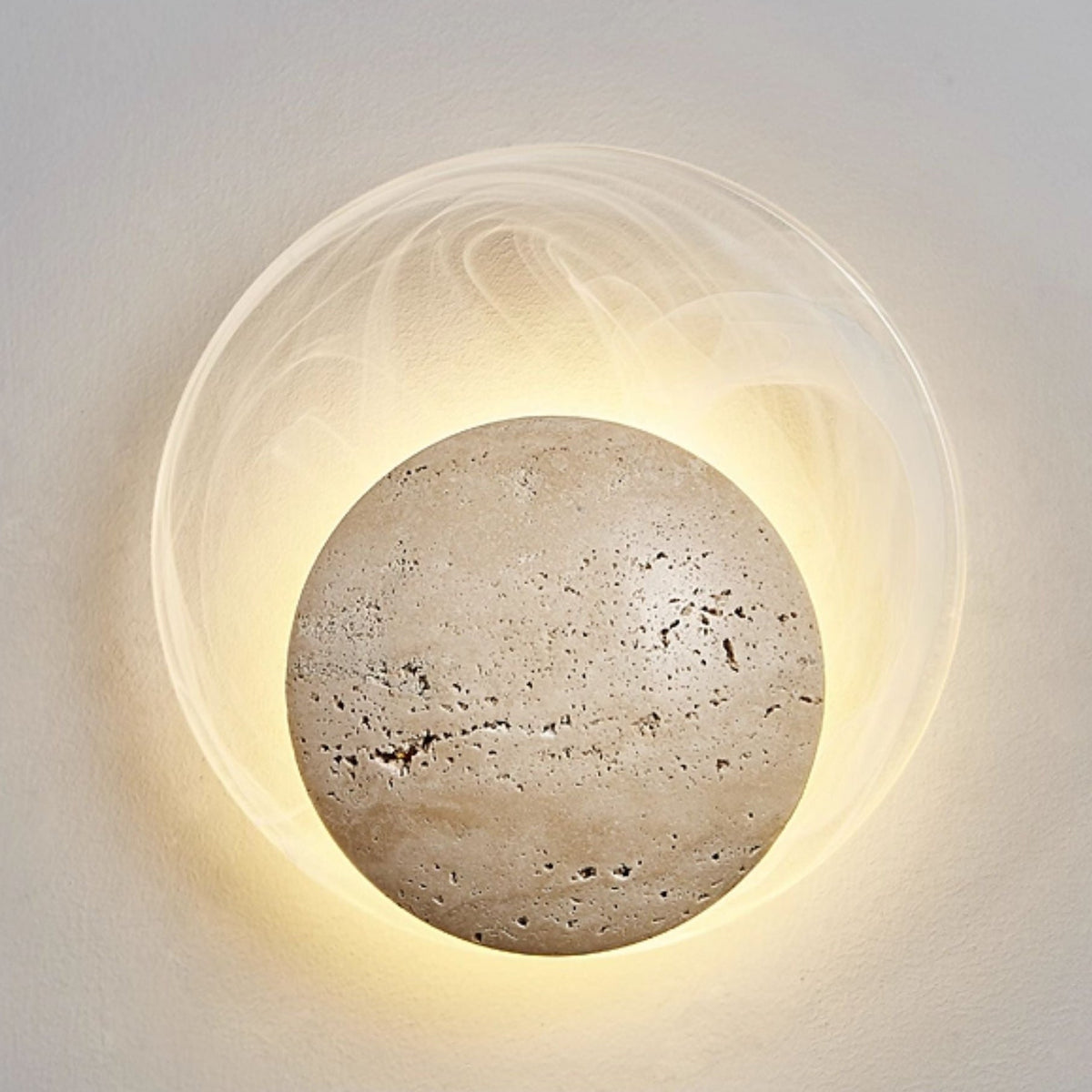 Serinette Orin Travertine Wandleuchte