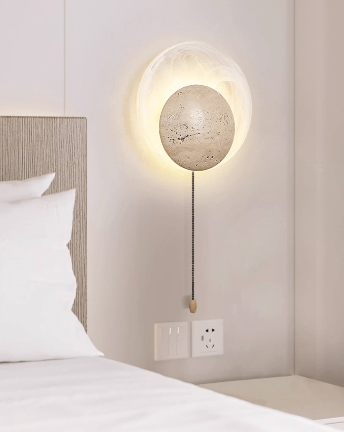 Serinette Orin Travertine Wandleuchte
