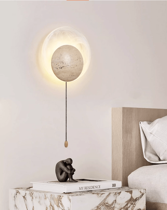 Serinette Orin Travertine Wandleuchte