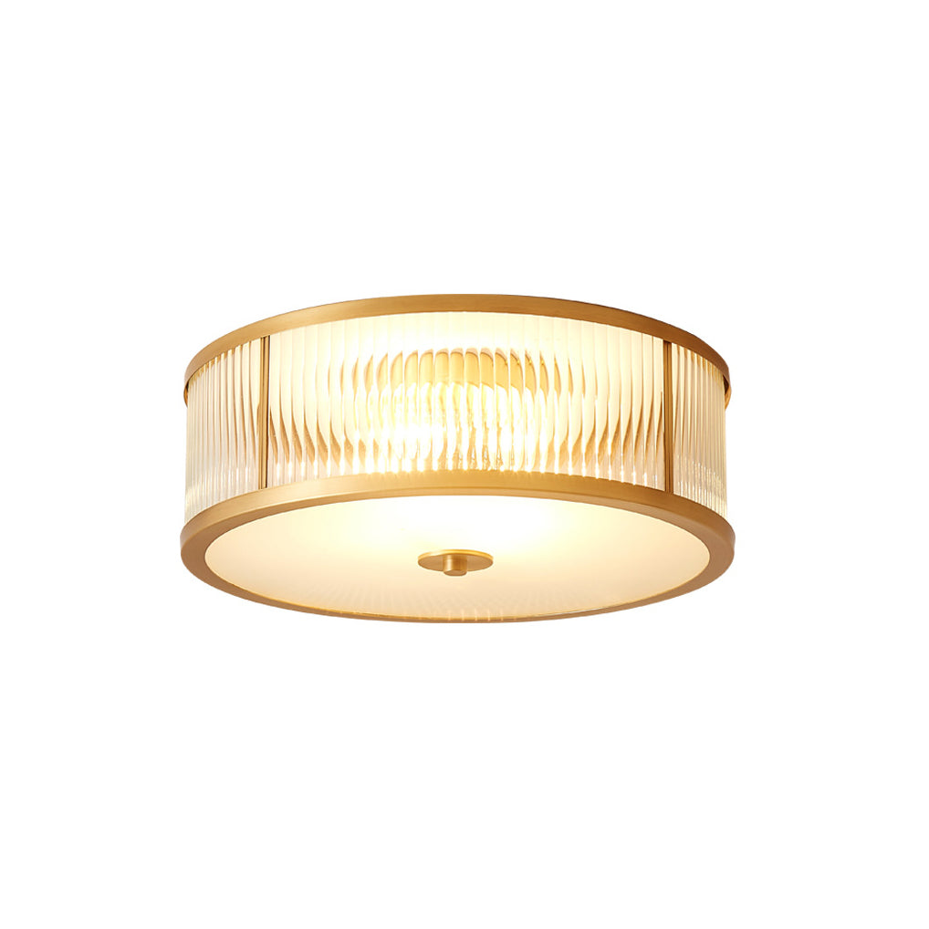 Veleriella Deckenleuchte Messing Glas