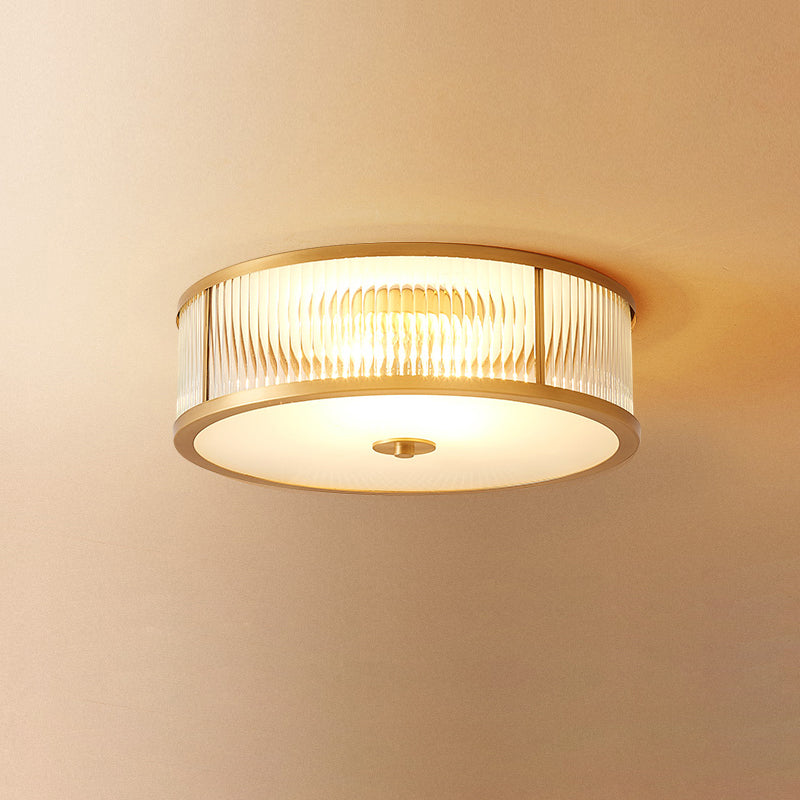 Veleriella Deckenleuchte Messing Glas