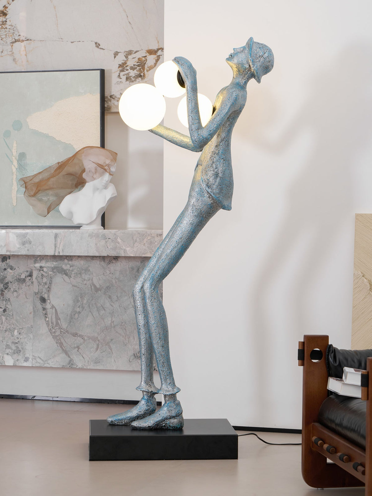 Evlirir Kunstbronze-Stehleuchte &