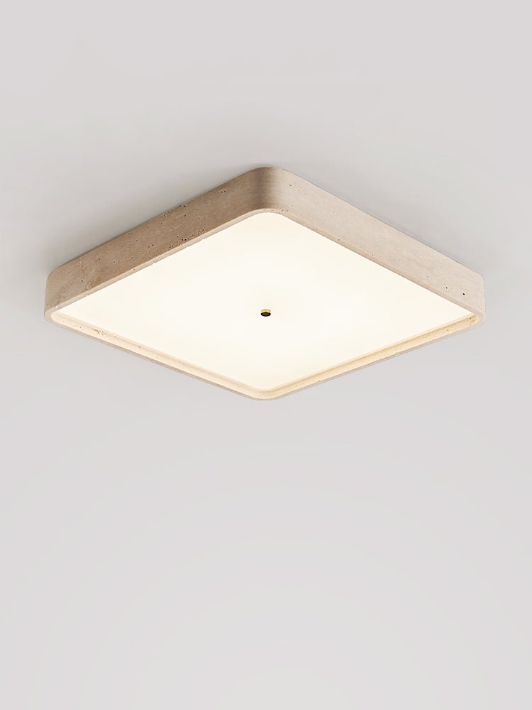 Ormian Travertine-Deckenleuchte quadratisch