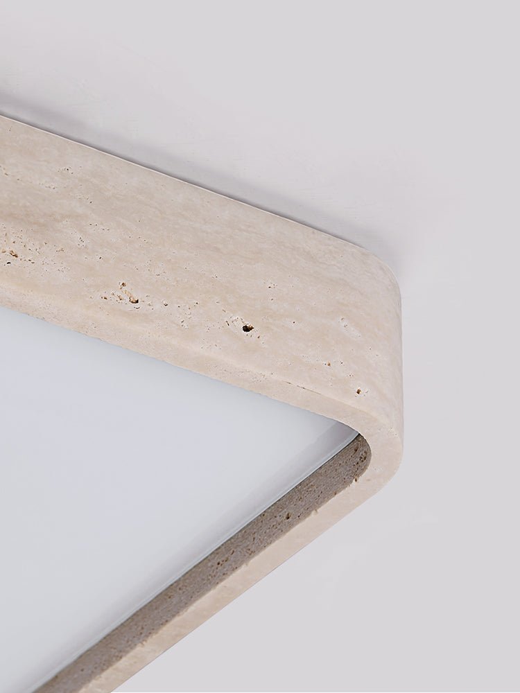 Ormian Travertine-Deckenleuchte quadratisch