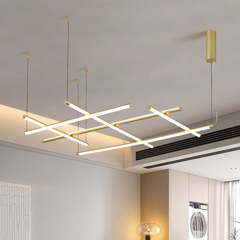 Caelian Geometrische lineare Gitter-Pendelleuchte