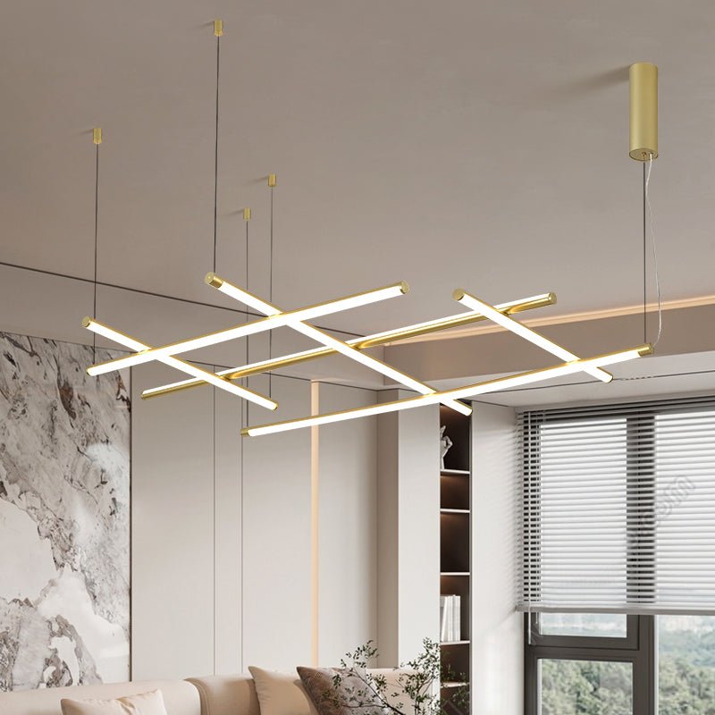 Caelian Geometrische lineare Gitter-Pendelleuchte