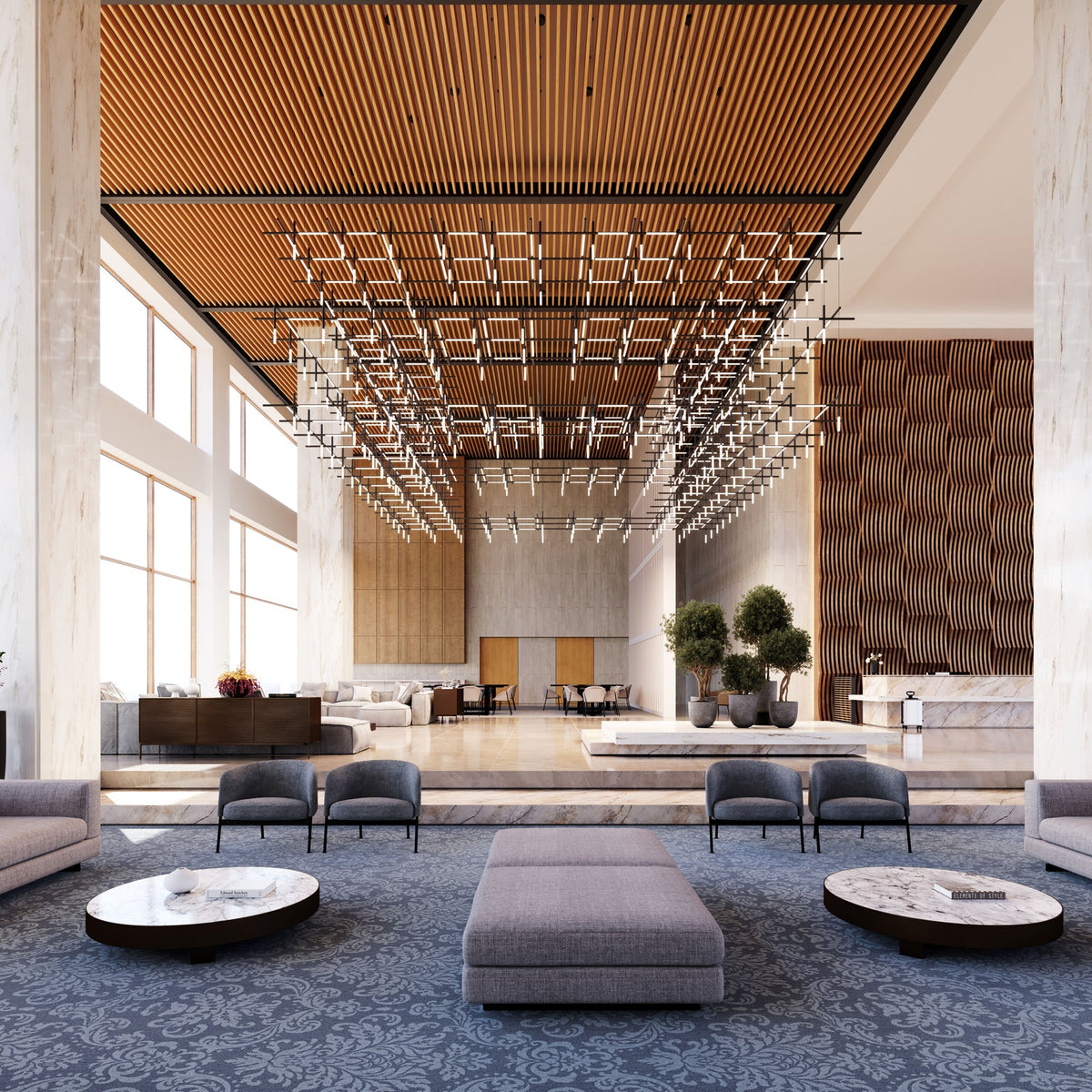 Geometric lineare Pendelleuchte