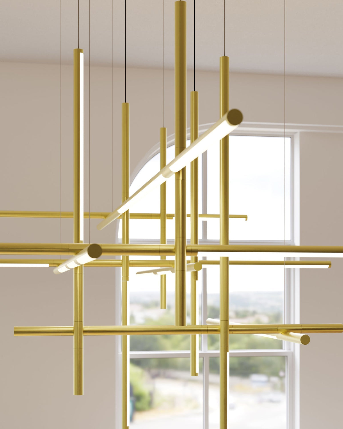 Geometric lineare Pendelleuchte