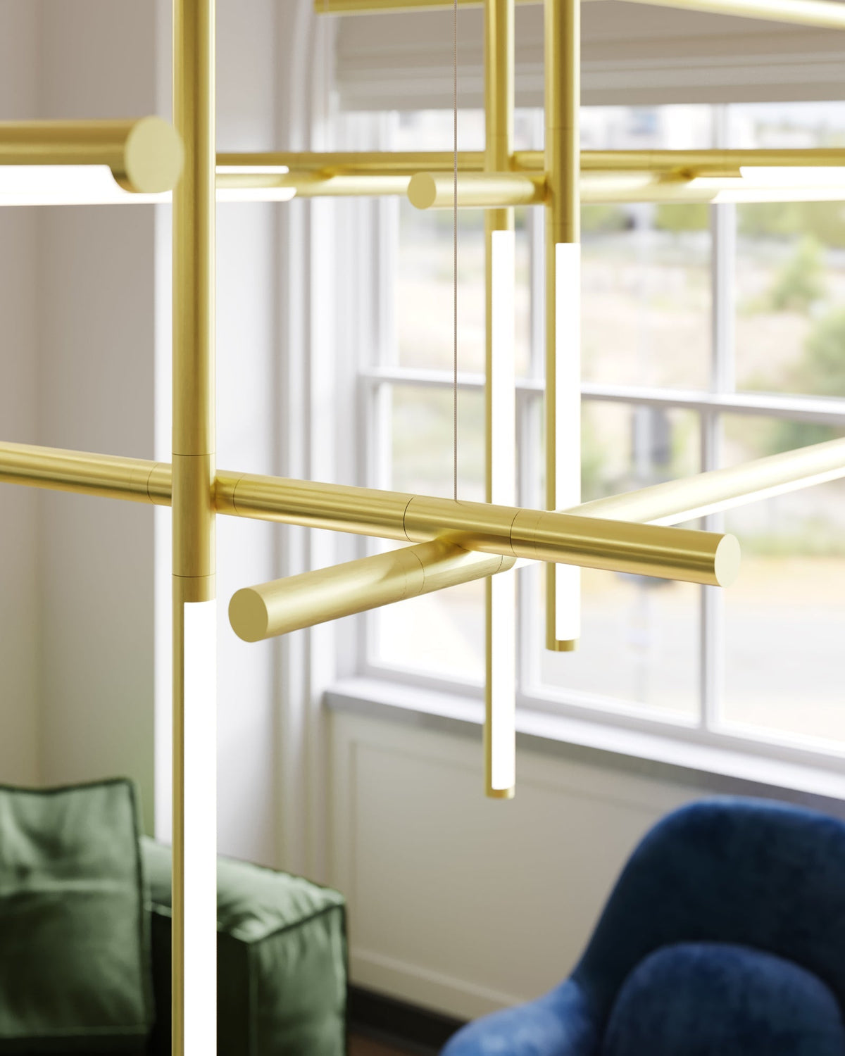 Geometric lineare Pendelleuchte