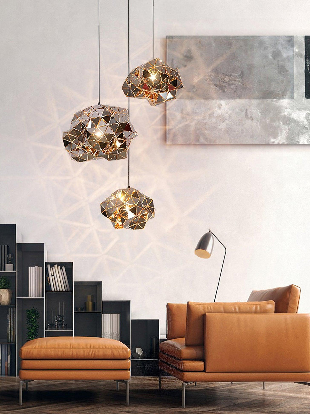 Arix Premium skandinavische Kunst-Panel-Pendelleuchte