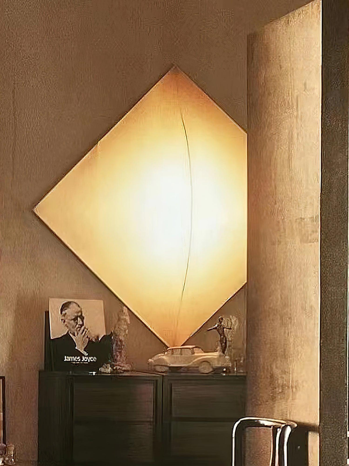 Linivelia Minimalistische Wandleuchte aus Stoff