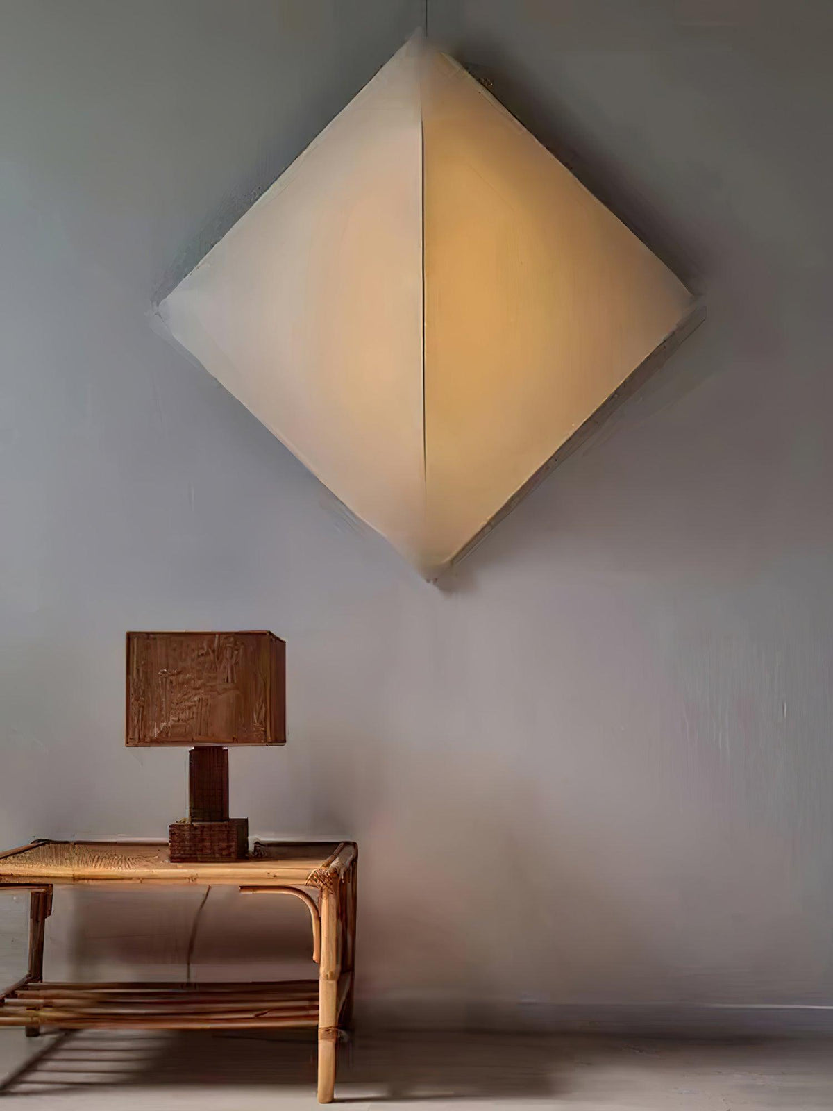 Linivelia Minimalistische Wandleuchte aus Stoff