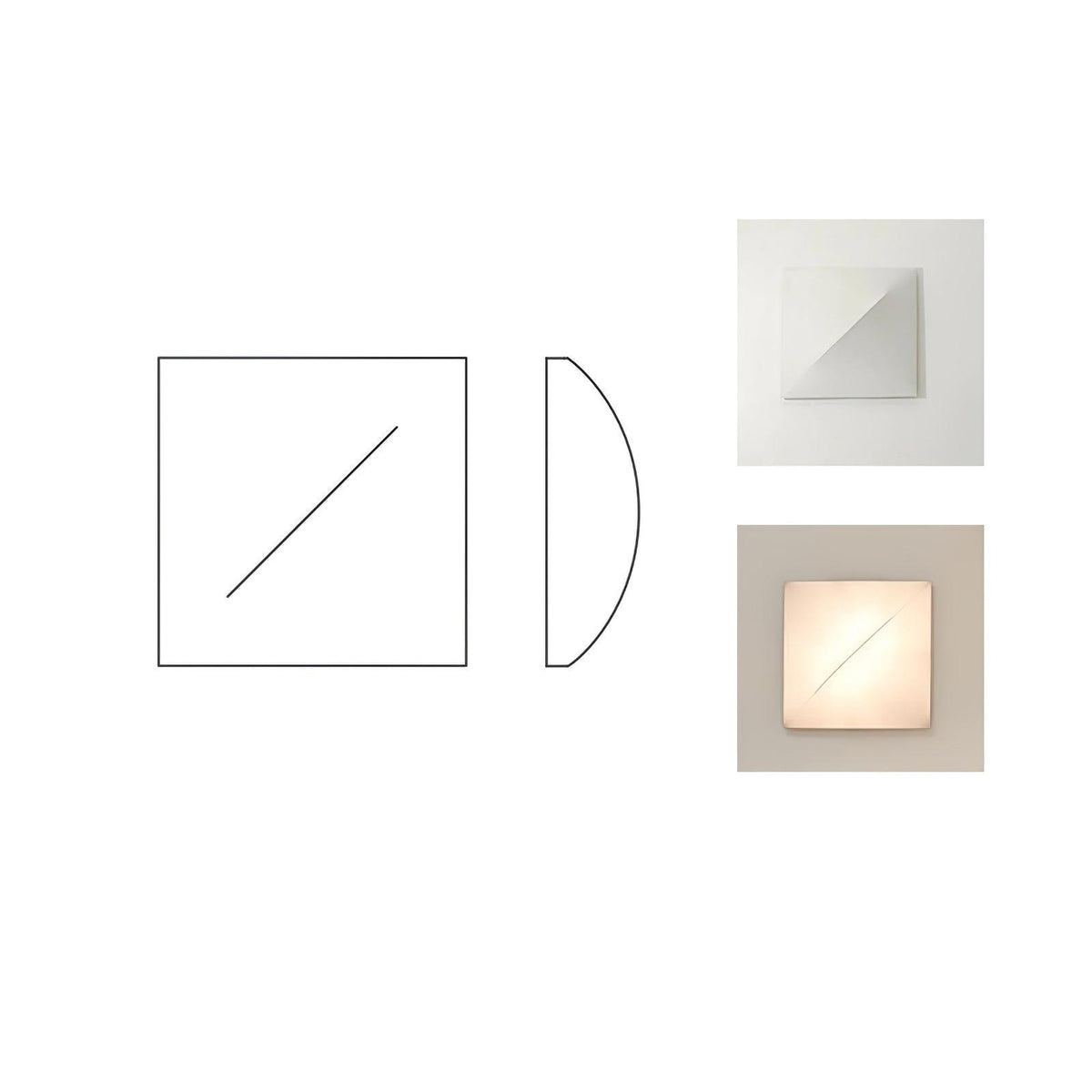 Linivelia Minimalistische Wandleuchte aus Stoff
