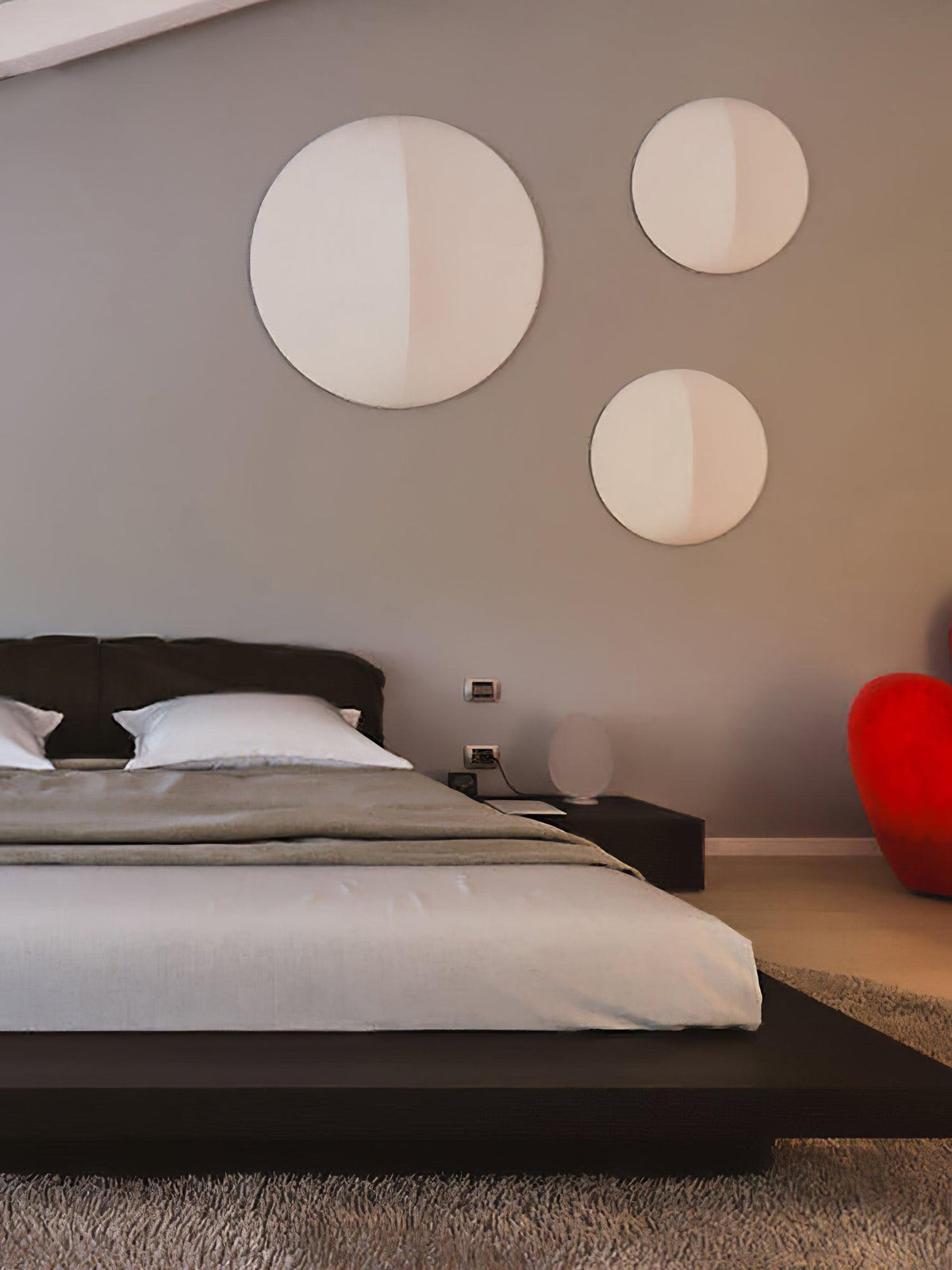 Linivelia Minimalistische Wandleuchte aus Stoff