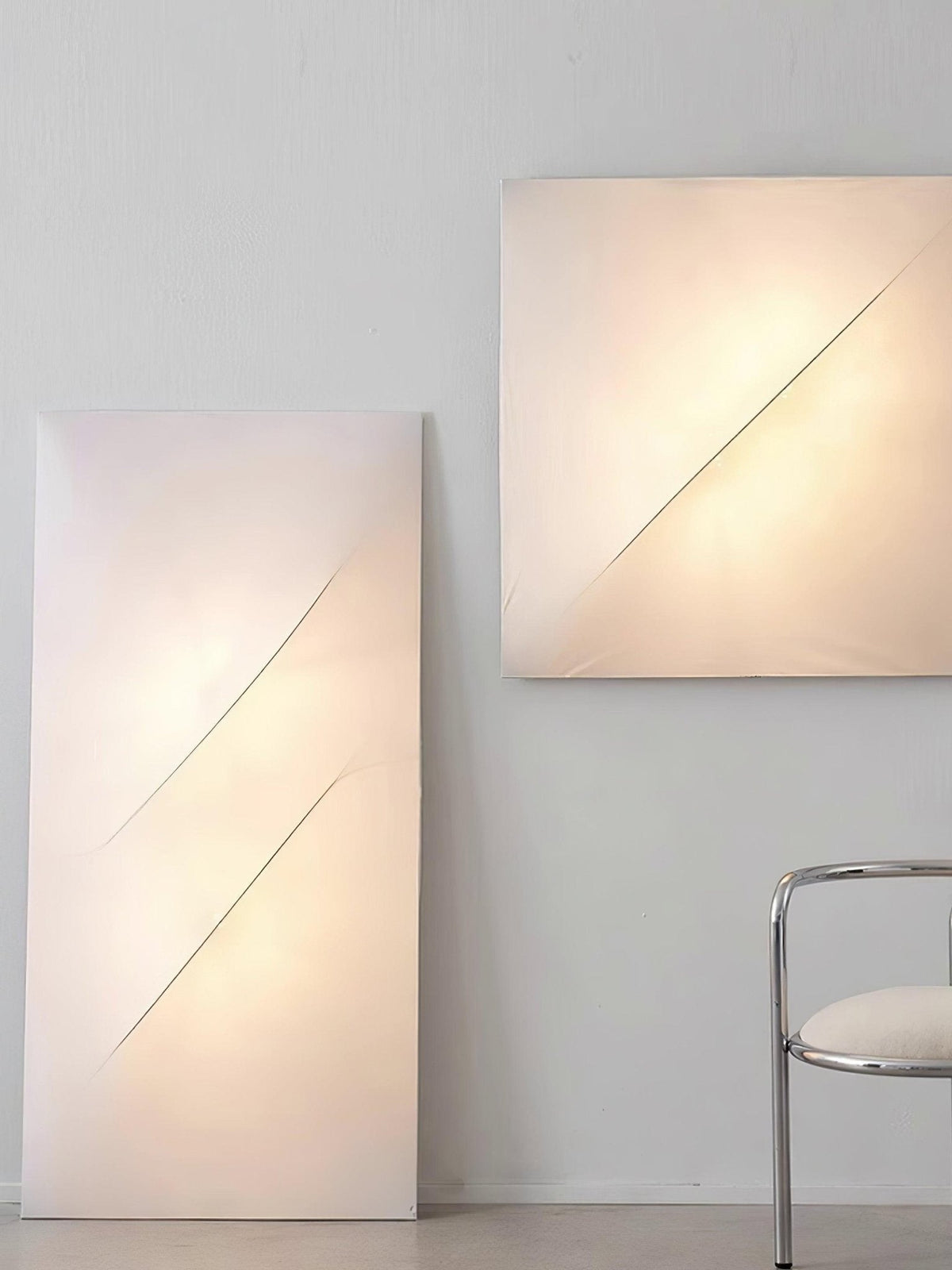 Linivelia Minimalistische Wandleuchte aus Stoff