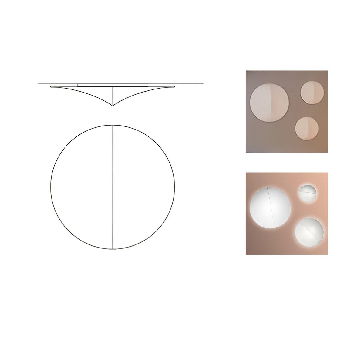 Linivelia Minimalistische Wandleuchte aus Stoff