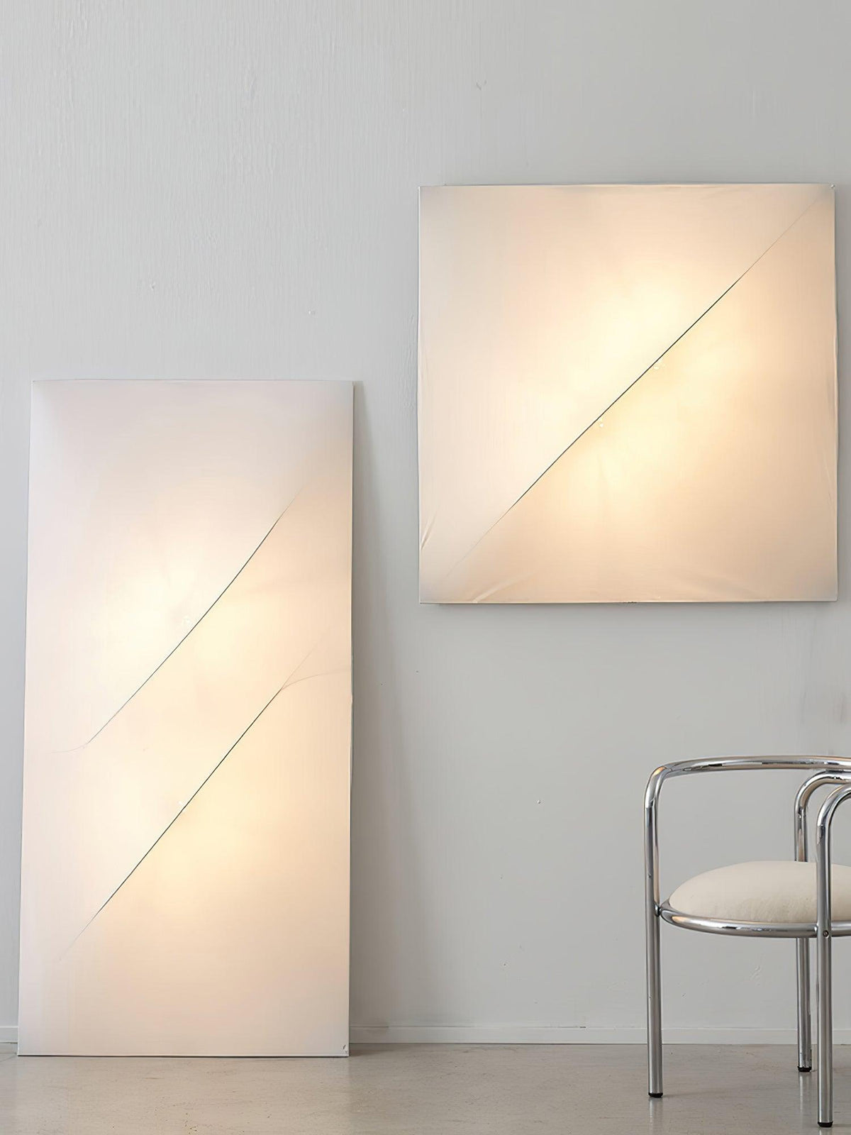 Linivelia Minimalistische Wandleuchte aus Stoff