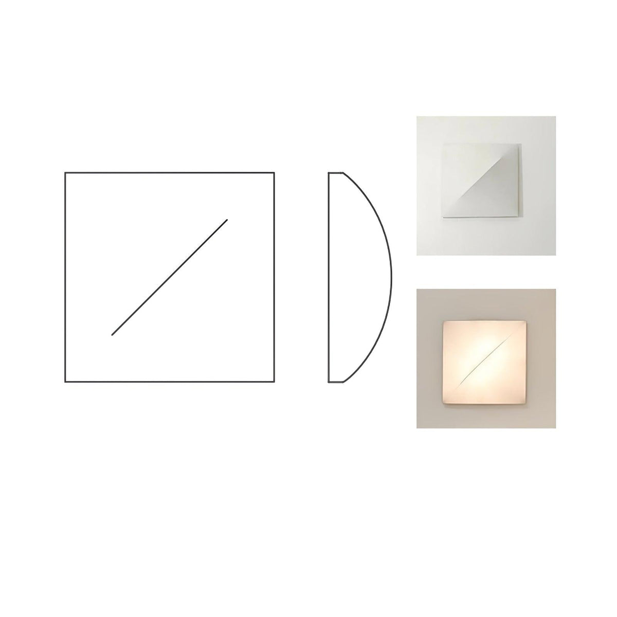 Linivelia Minimalistische Wandleuchte aus Stoff