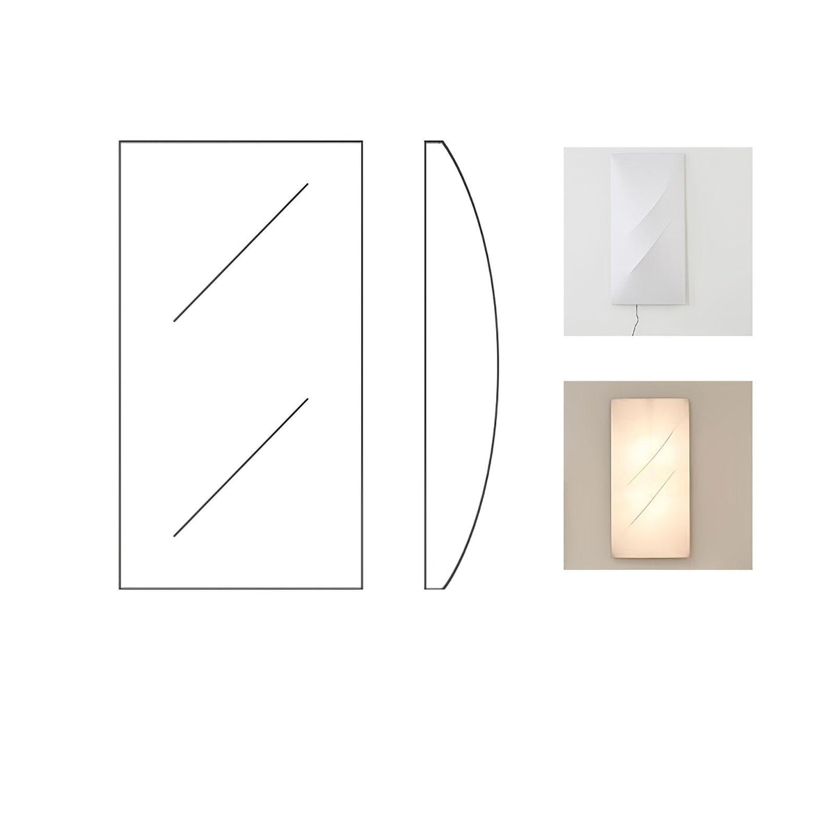 Linivelia Minimalistische Wandleuchte aus Stoff