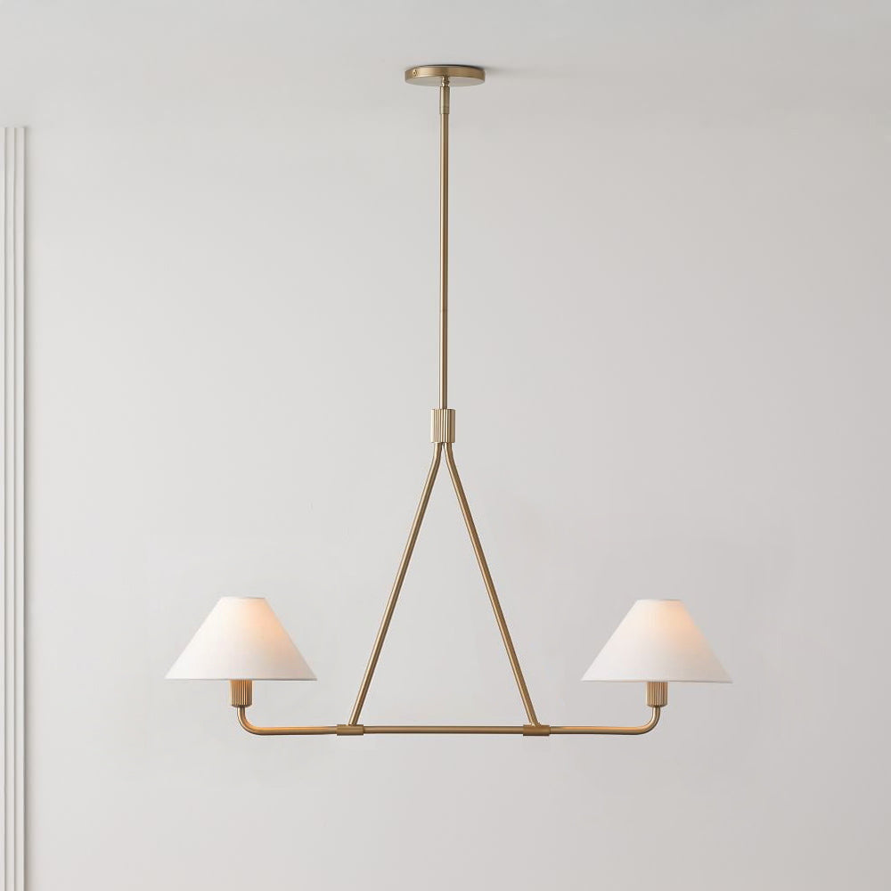 Ornuvyh Vintage Industrial Kronleuchter aus Metall mit Stoff