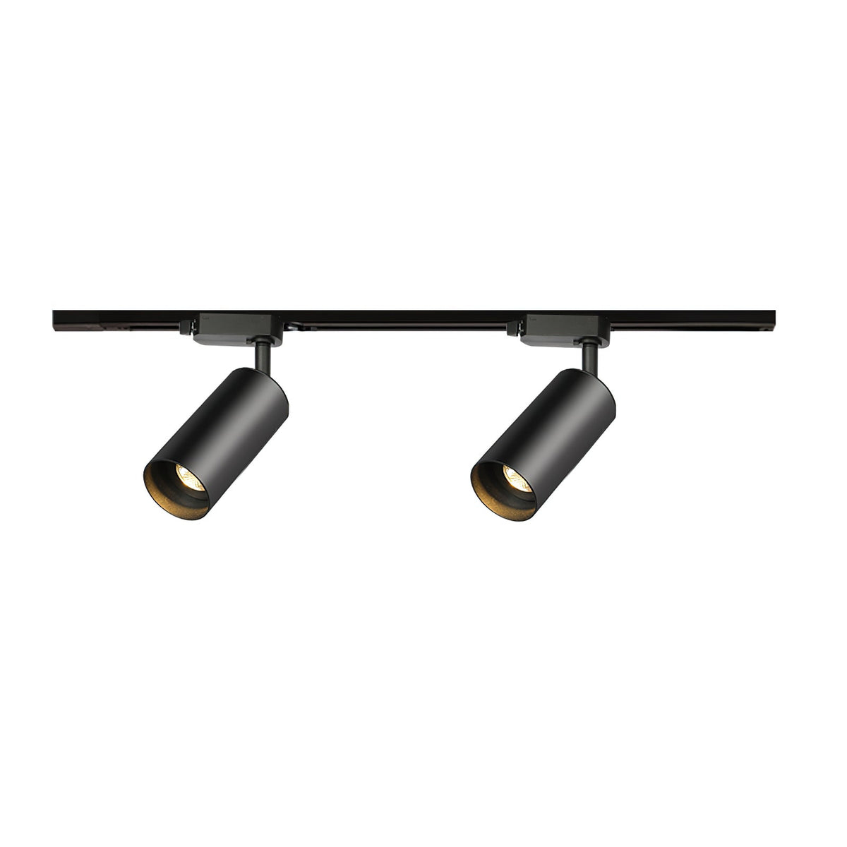 Bera Track Light vergoldete zylindrische Leuchte zeitgenössisch für Wohnzimmer Küche