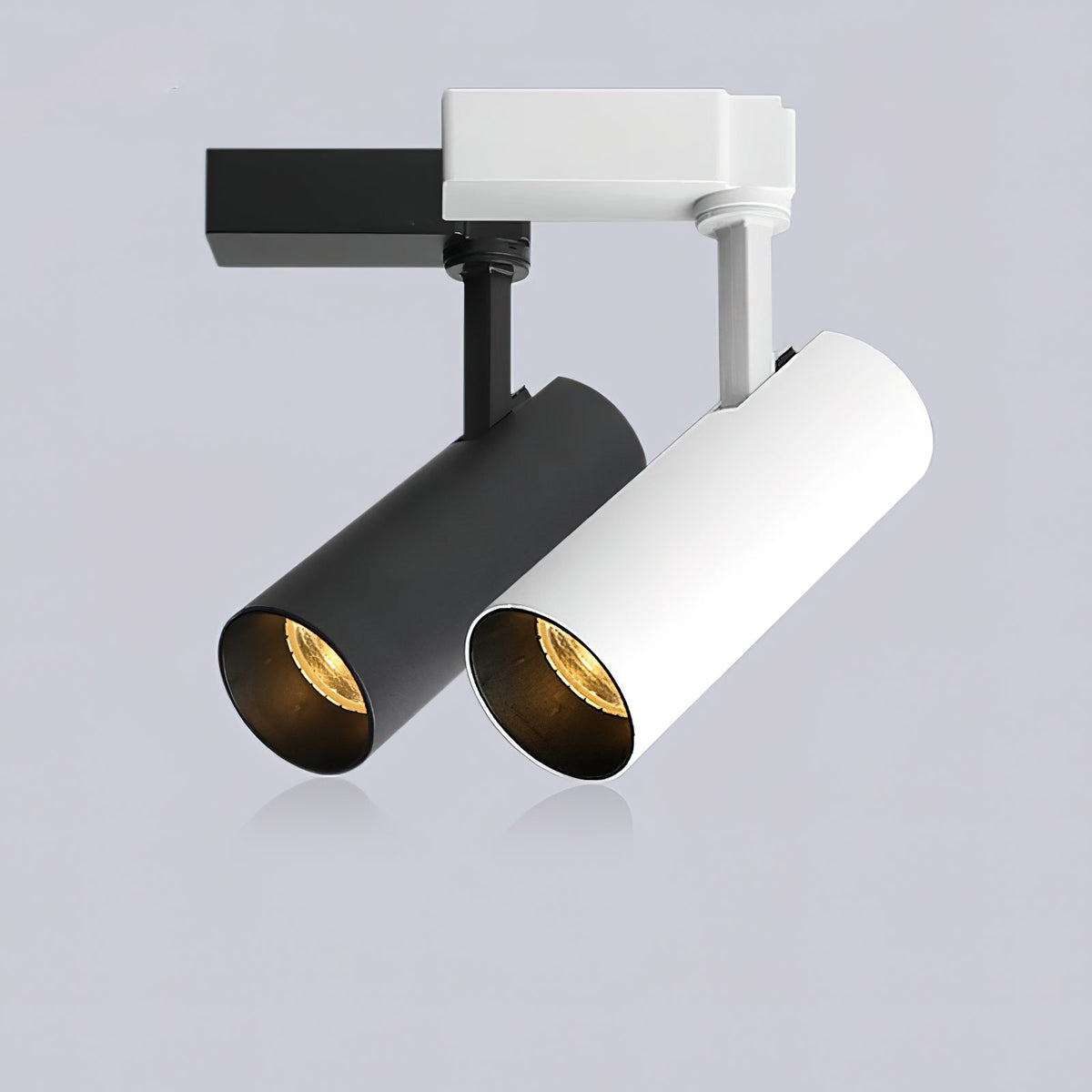 Bera Track Light vergoldete zylindrische Leuchte zeitgenössisch für Wohnzimmer Küche