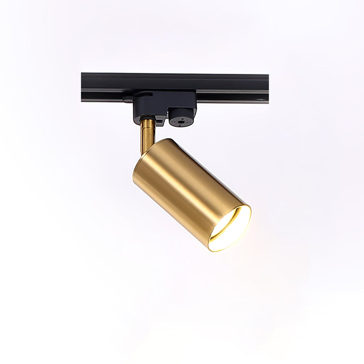 Bera Track Light vergoldete zylindrische Leuchte zeitgenössisch für Wohnzimmer Küche