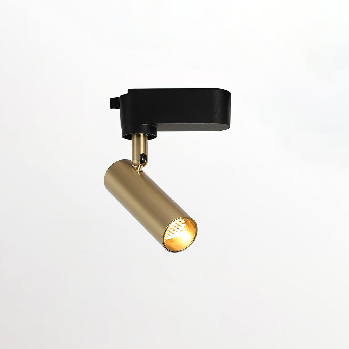 Bera Track Light vergoldete zylindrische Leuchte zeitgenössisch für Wohnzimmer Küche