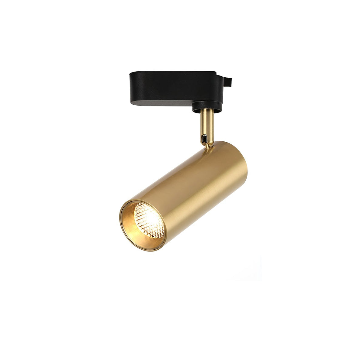 Bera Track Light vergoldete zylindrische Leuchte zeitgenössisch für Wohnzimmer Küche