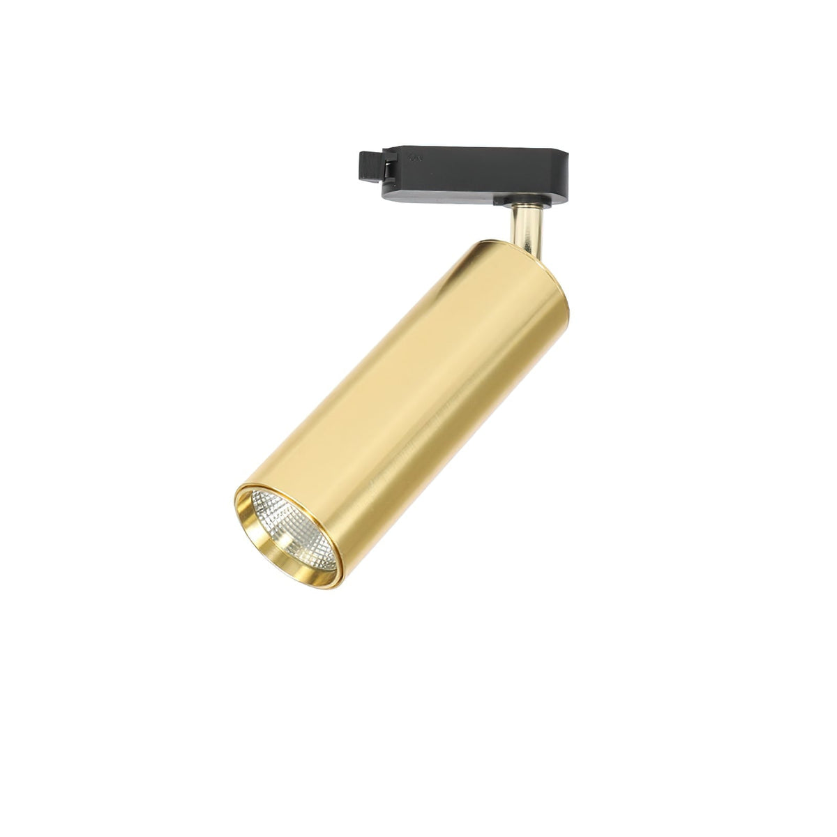 Bera Track Light vergoldete zylindrische Leuchte zeitgenössisch für Wohnzimmer Küche