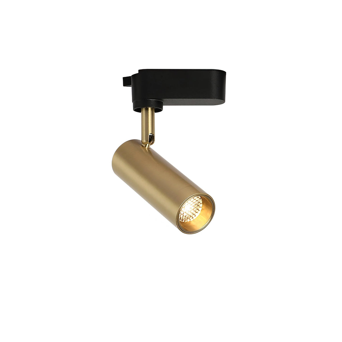 Bera Track Light vergoldete zylindrische Leuchte zeitgenössisch für Wohnzimmer Küche