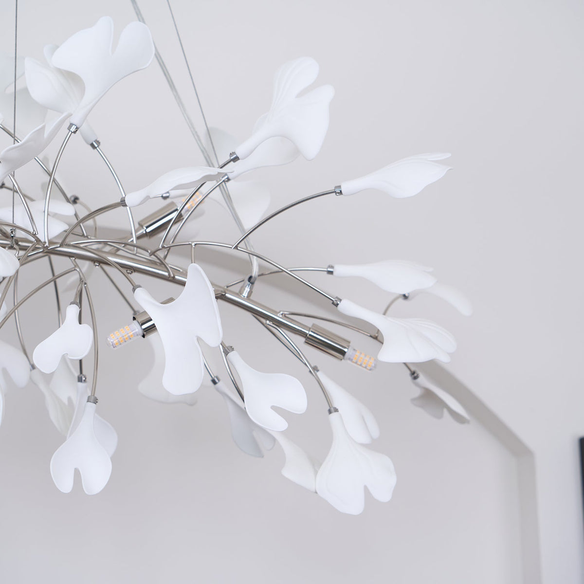 Oriiselle Kronleuchter Keramik Gingko Blatt Gold