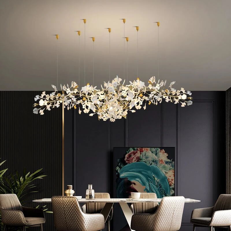 Eurzoris Gingko-Blatt-Kronleuchter