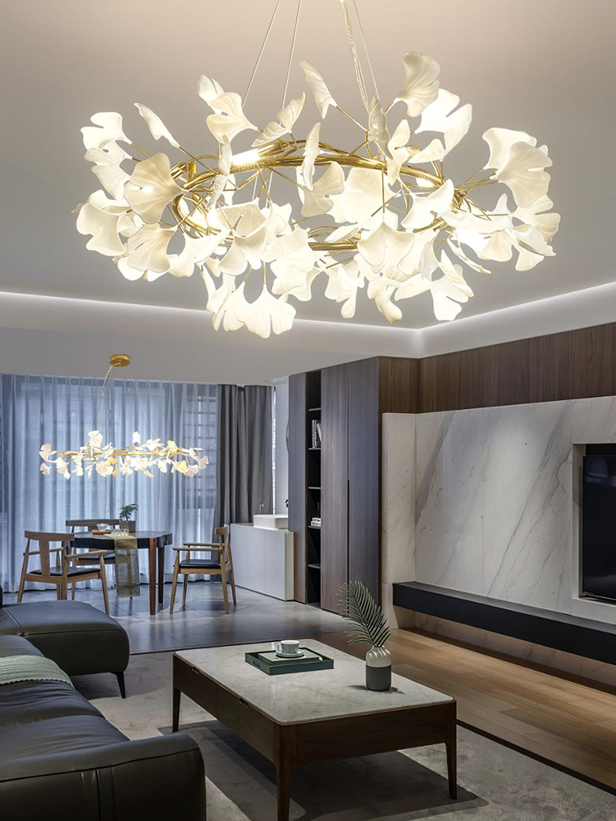 Orelalella Kronleuchter Gingko LED Ast