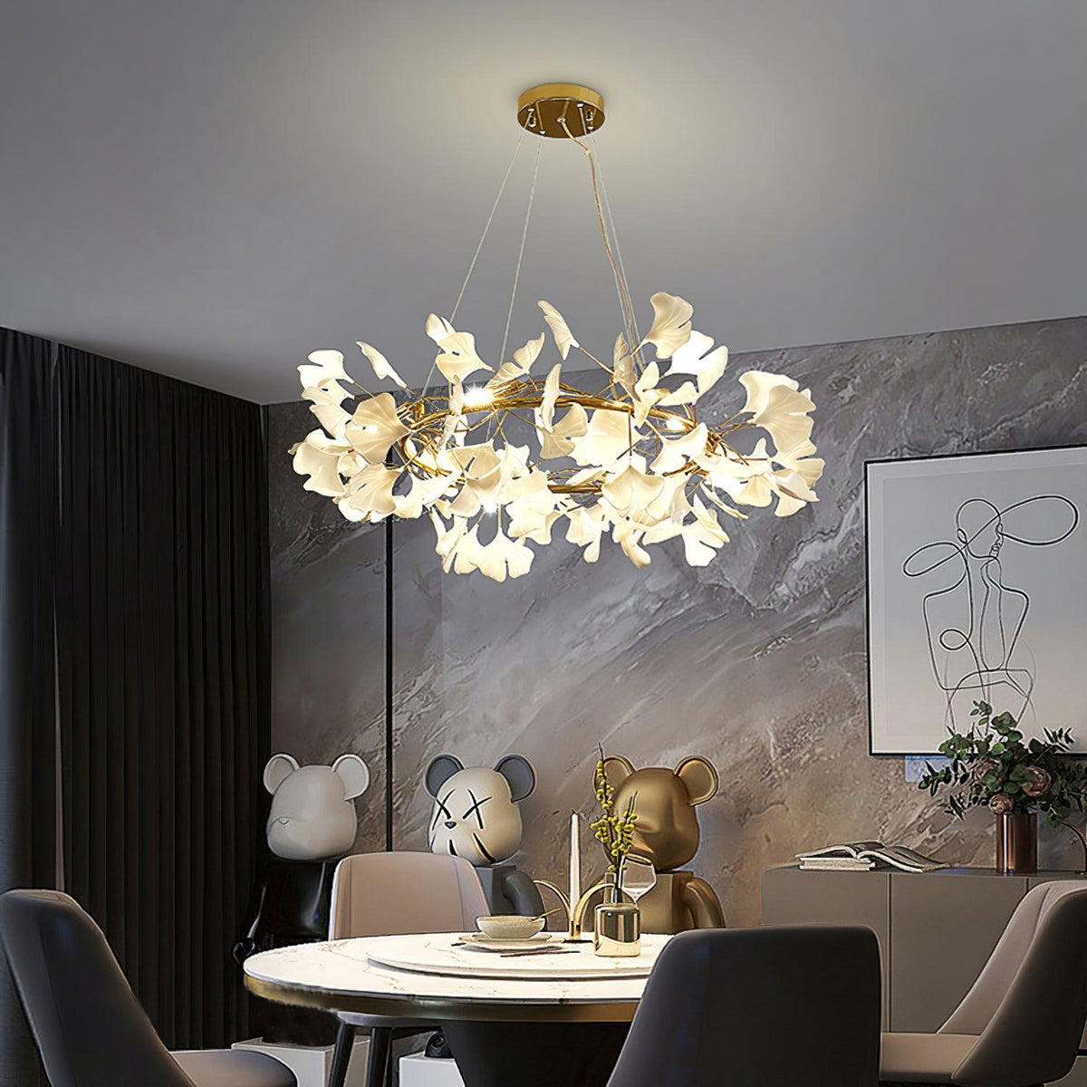 Orelalella Kronleuchter Gingko LED Ast