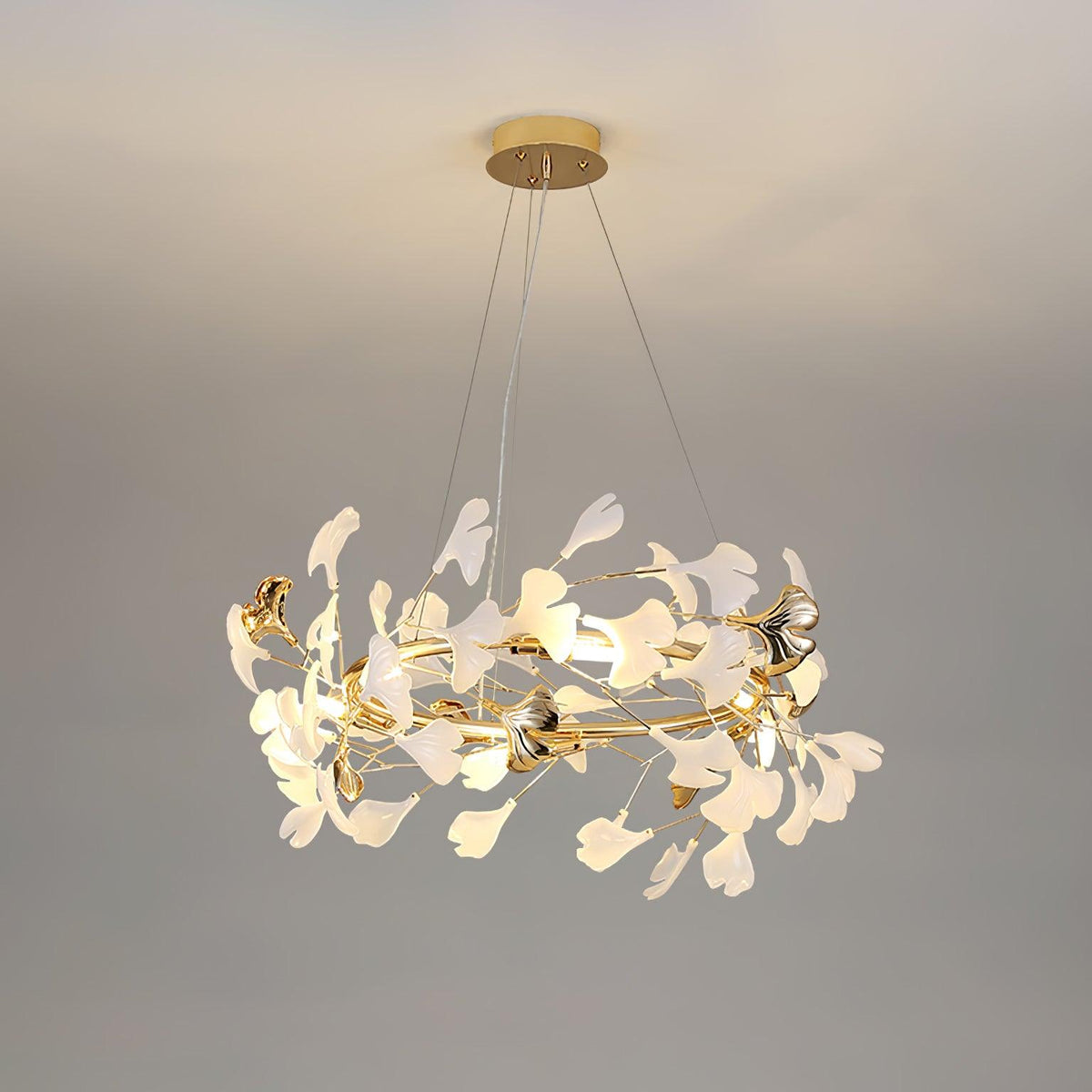 Vixu Kronleuchter im postmodernen Luxus-Stil aus Ginkgo-Keramik
