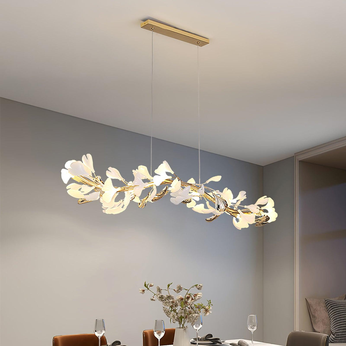 Vixu Kronleuchter im postmodernen Luxus-Stil aus Ginkgo-Keramik