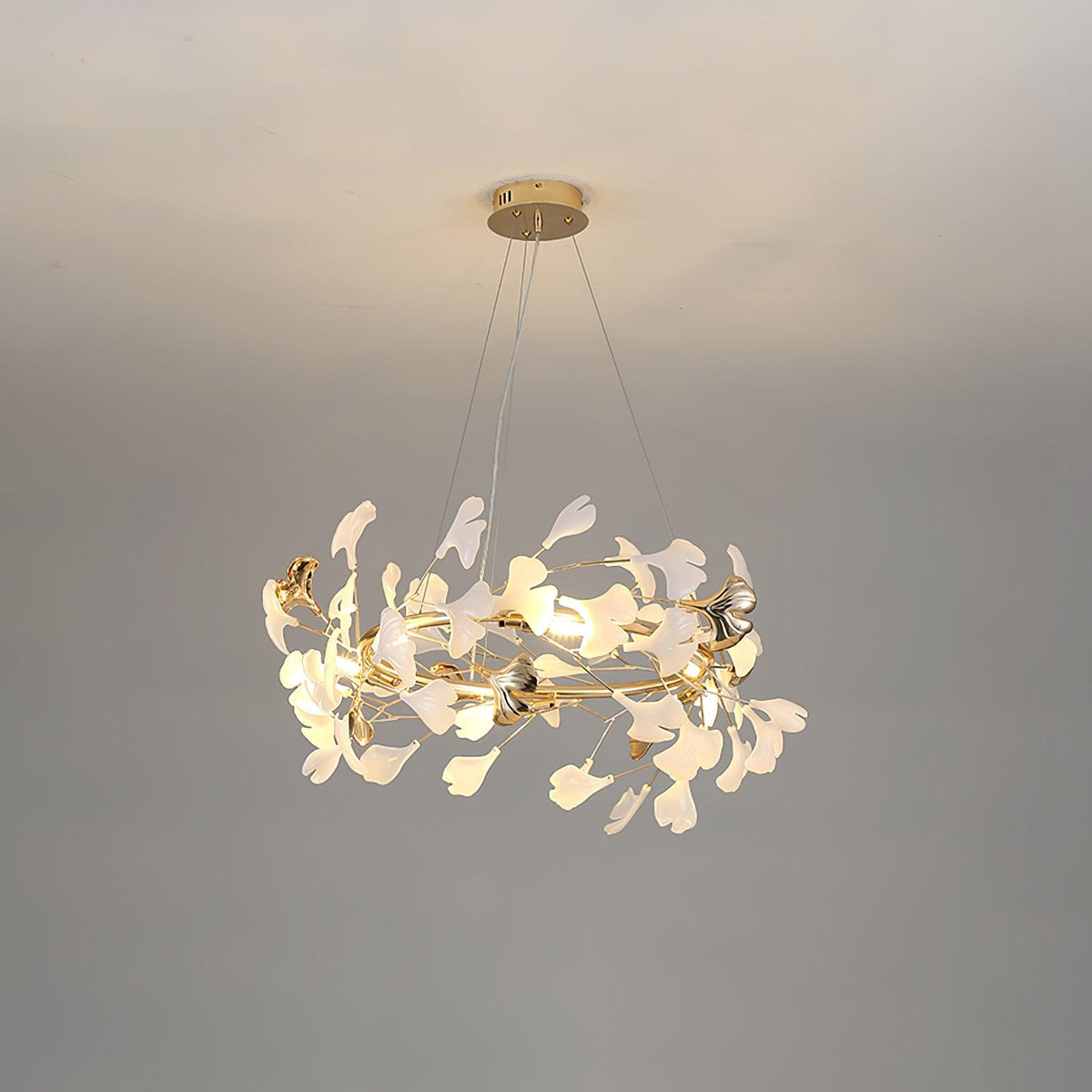 Vixu Kronleuchter im postmodernen Luxus-Stil aus Ginkgo-Keramik